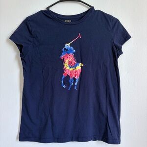 Polo by Ralph Lauren Kids Dark Blue Polo Player Tee